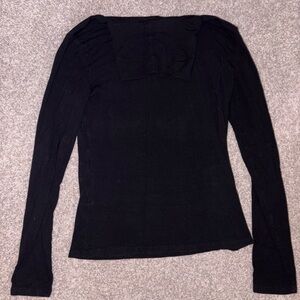 Elegant Black TurtleNeck Long Sleeve Top